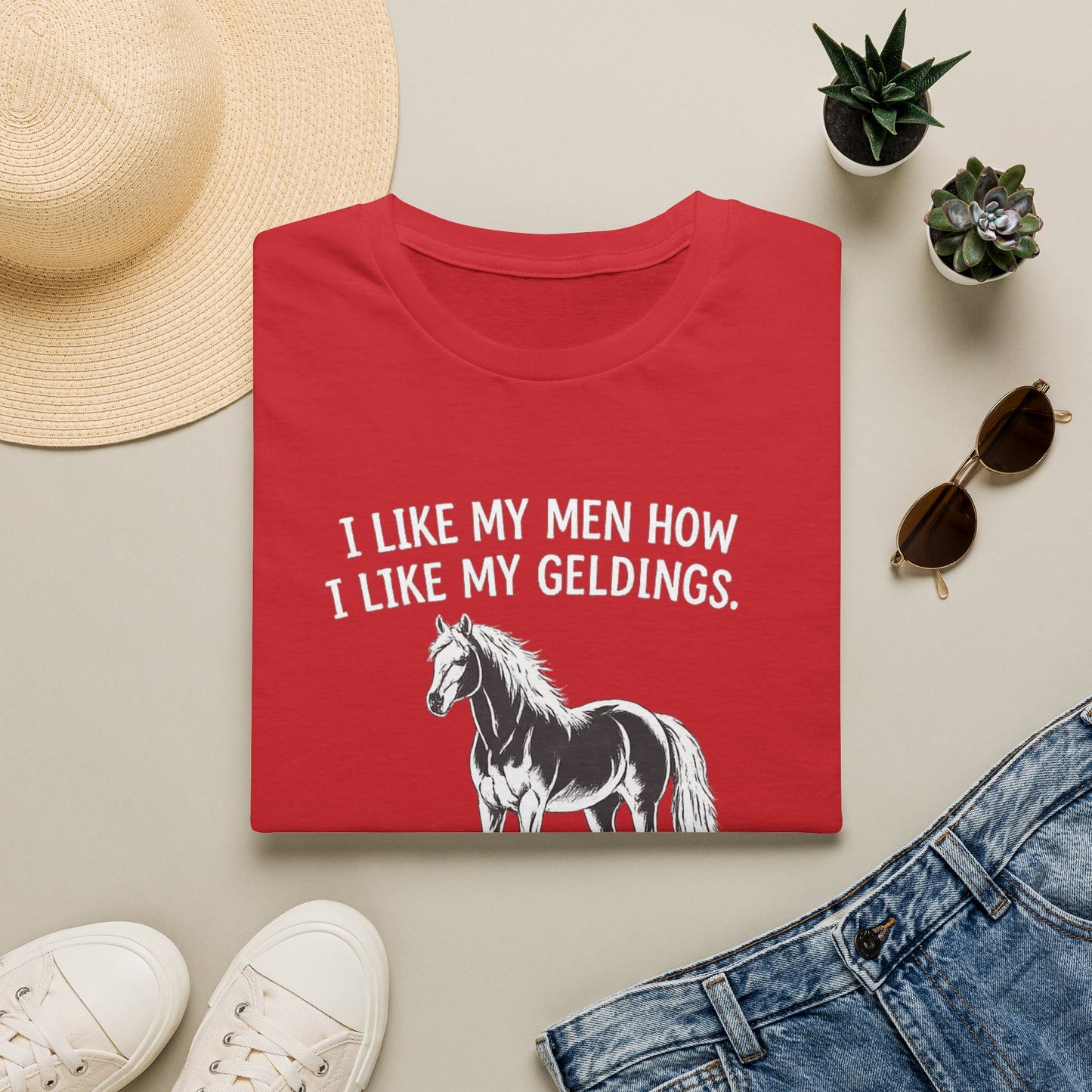 WeBeHorseGirls I Like My Men How I Like My Geldings T-Shirt