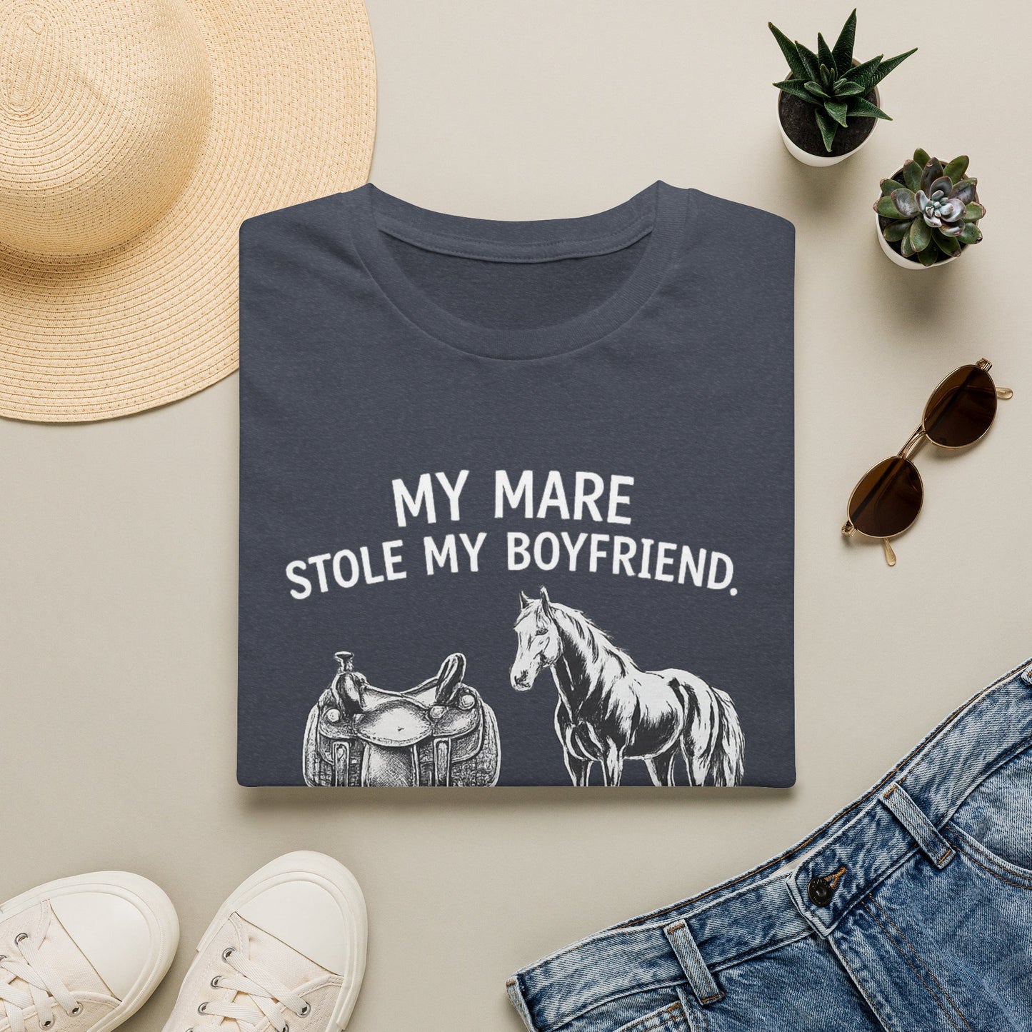 WeBeHorseGirls My Mare Stole My Boyfriend T-Shirt