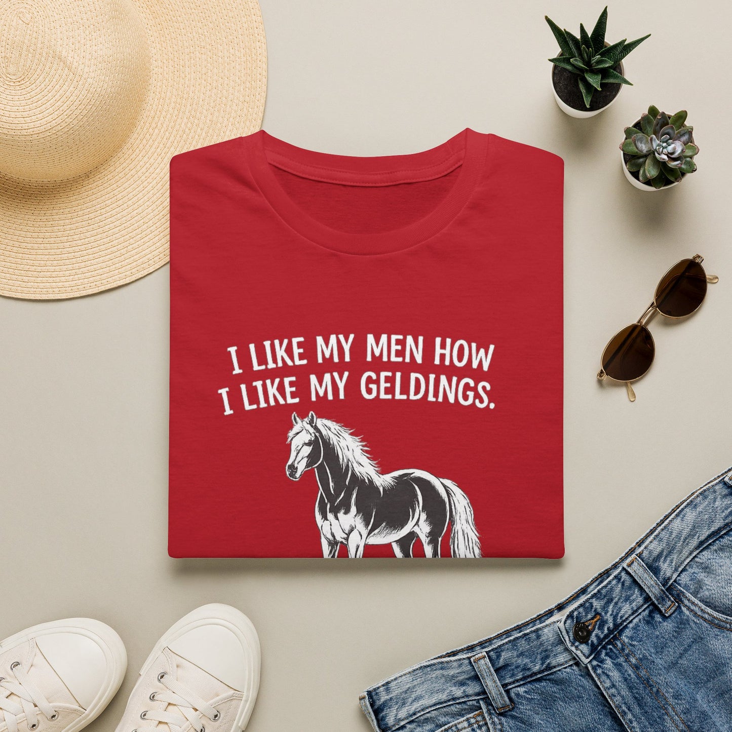 WeBeHorseGirls I Like My Men How I Like My Geldings T-Shirt