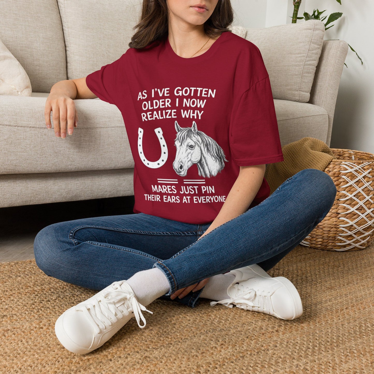 WeBeHorseGirls Why Mares Just Pin Their Ears at Everyone T-Shirt