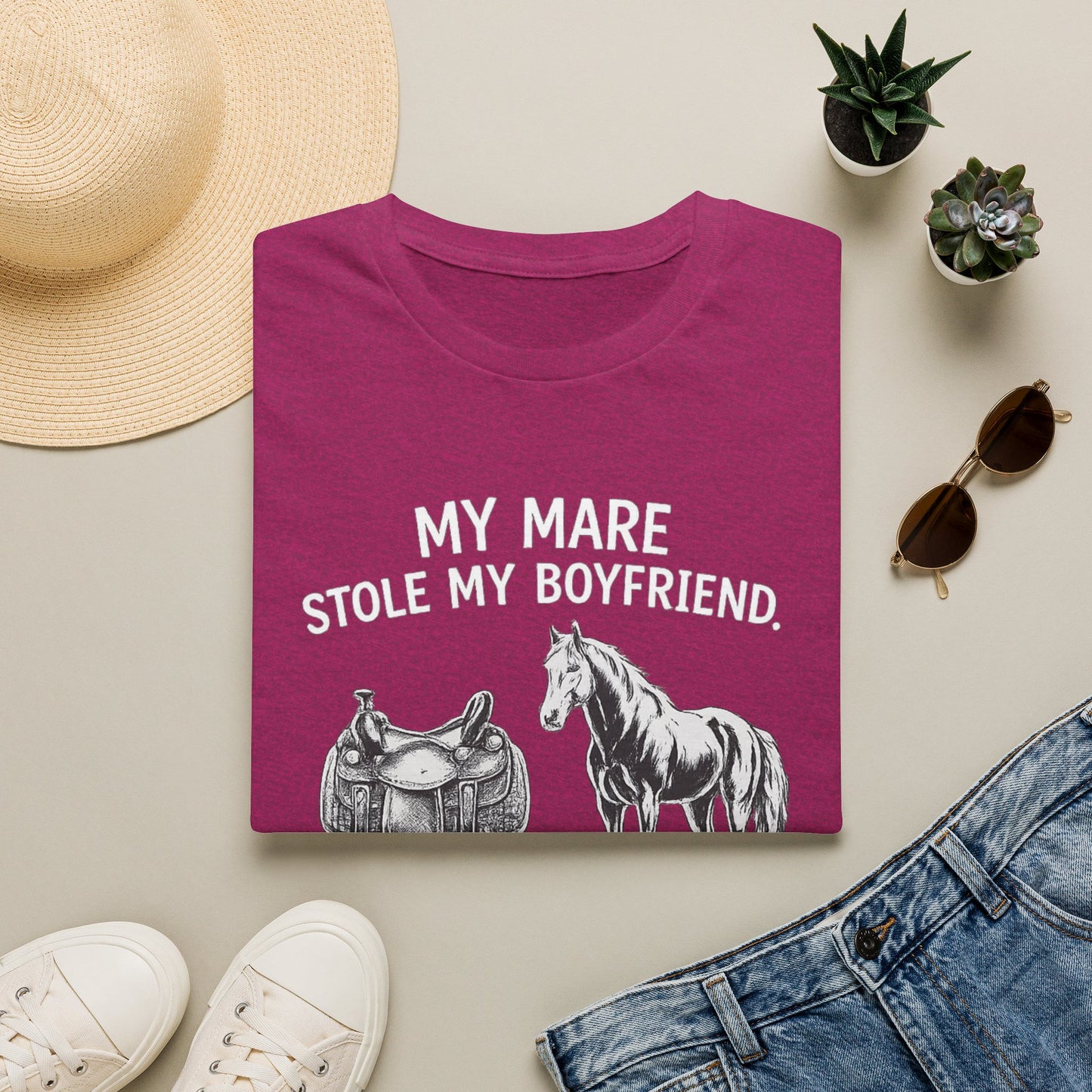 WeBeHorseGirls My Mare Stole My Boyfriend T-Shirt