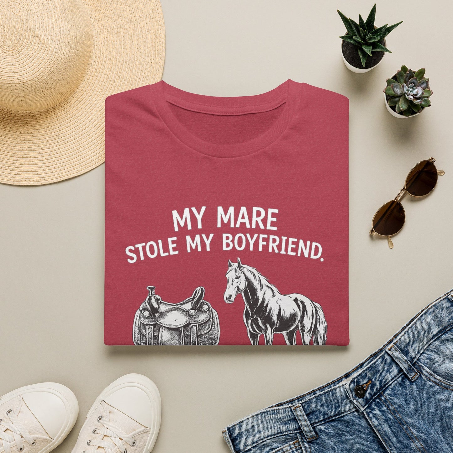WeBeHorseGirls My Mare Stole My Boyfriend T-Shirt