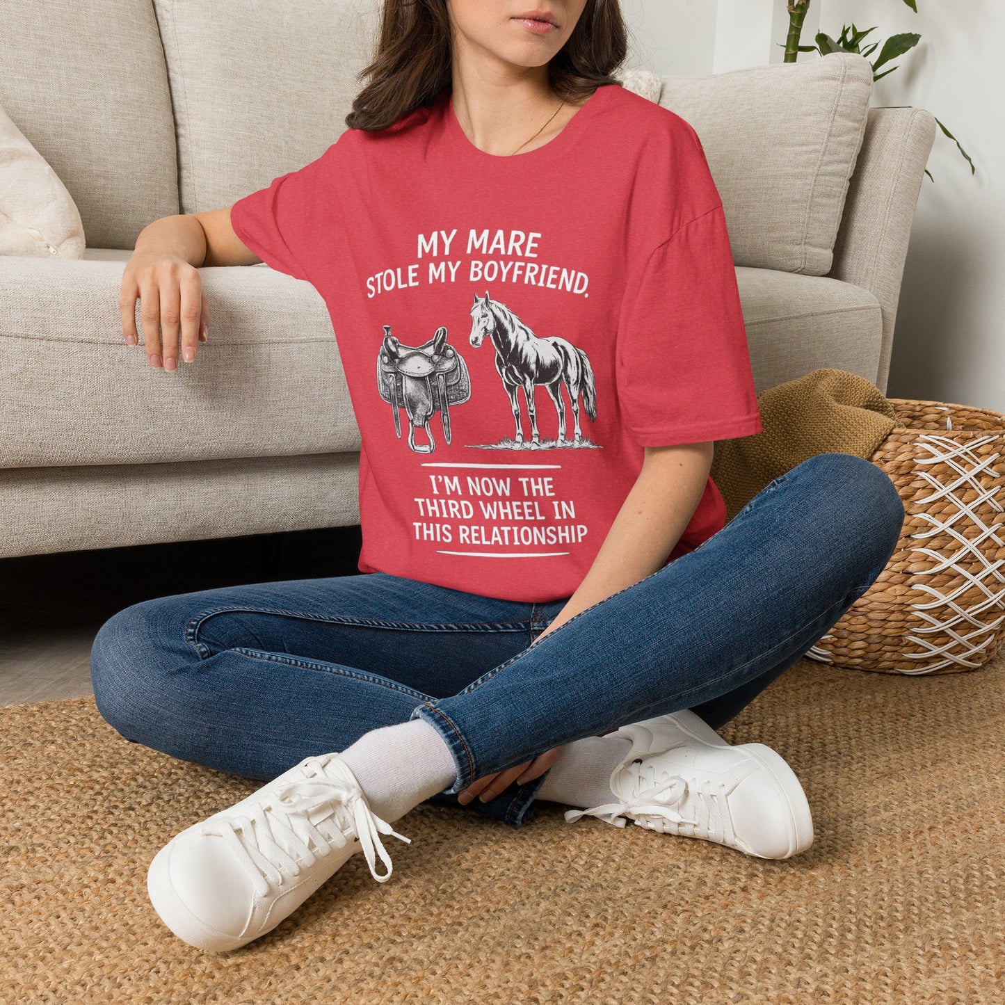 WeBeHorseGirls My Mare Stole My Boyfriend T-Shirt