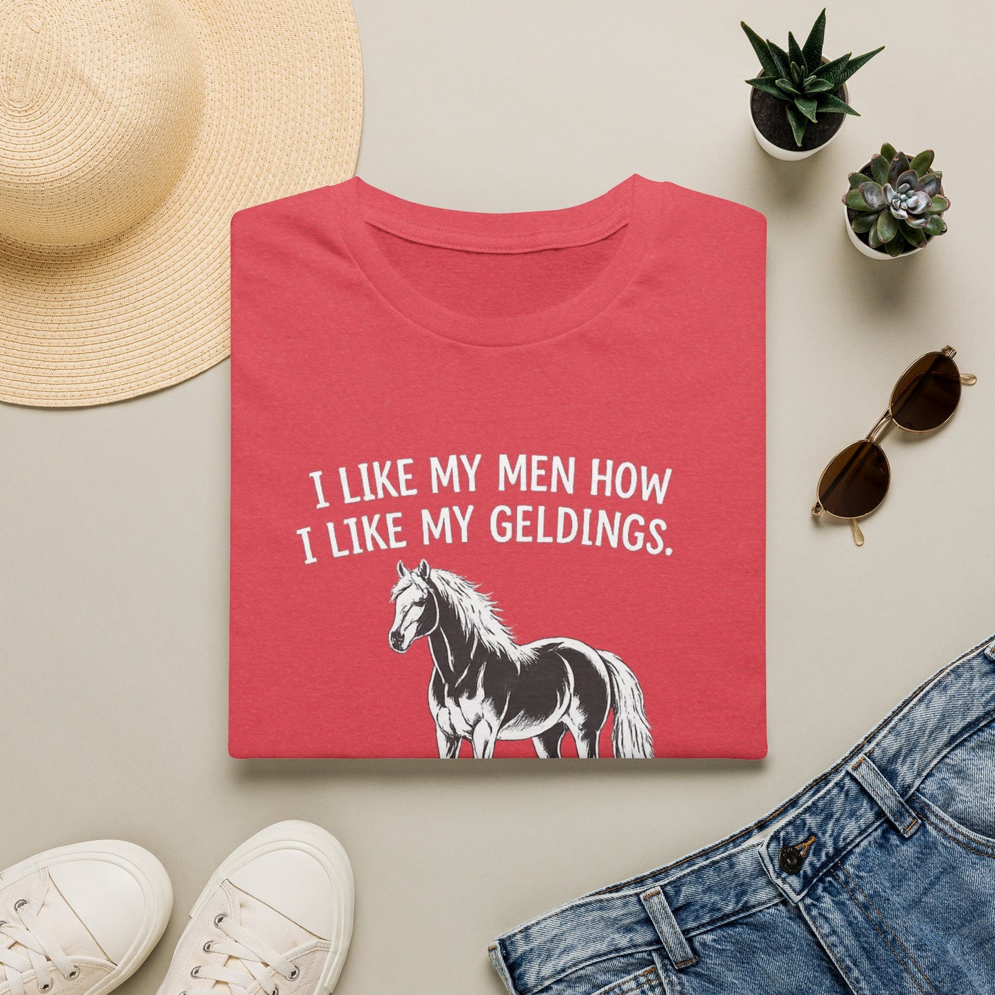 WeBeHorseGirls I Like My Men How I Like My Geldings T-Shirt