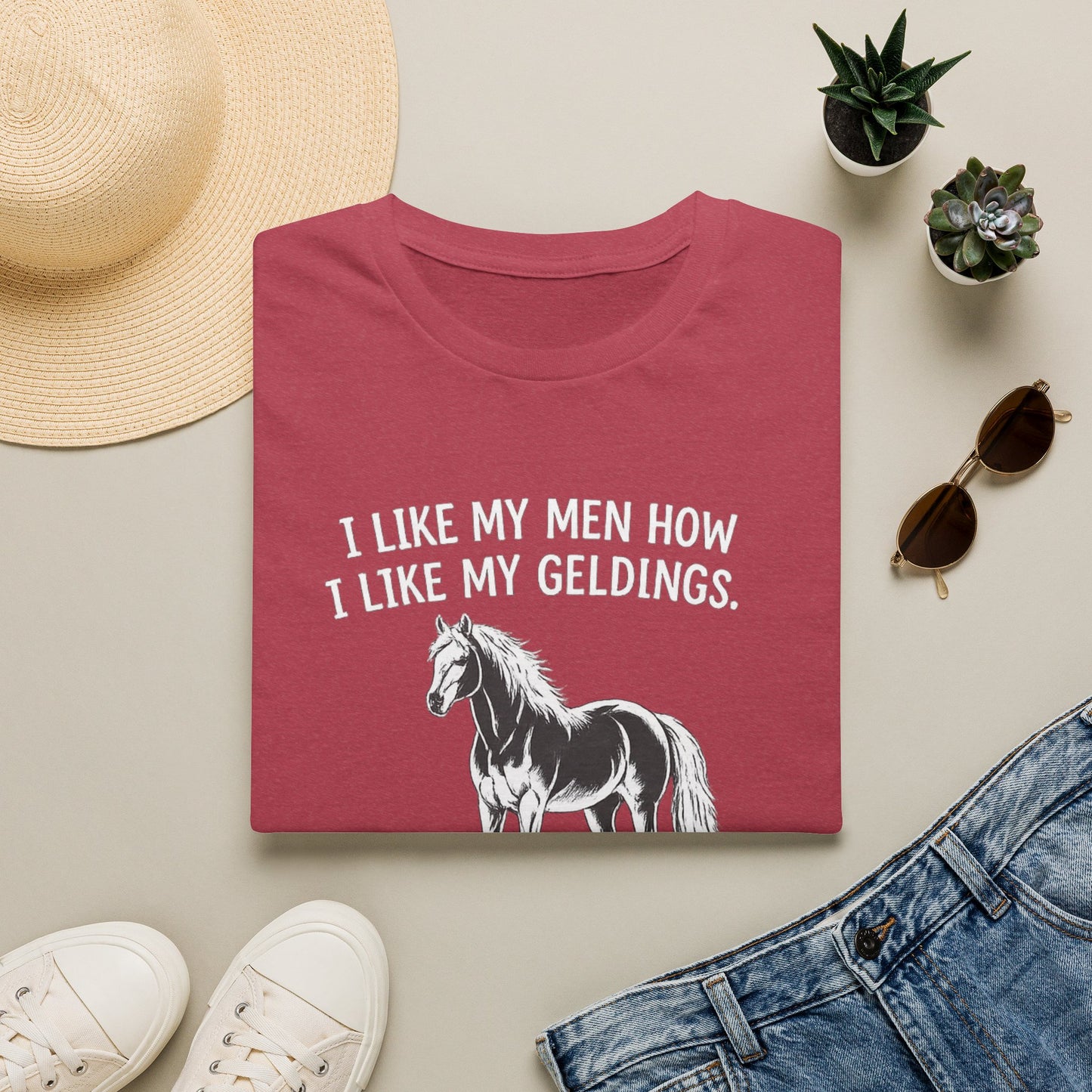 WeBeHorseGirls I Like My Men How I Like My Geldings T-Shirt