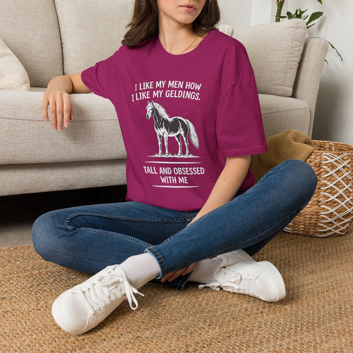 WeBeHorseGirls I Like My Men How I Like My Geldings T-Shirt