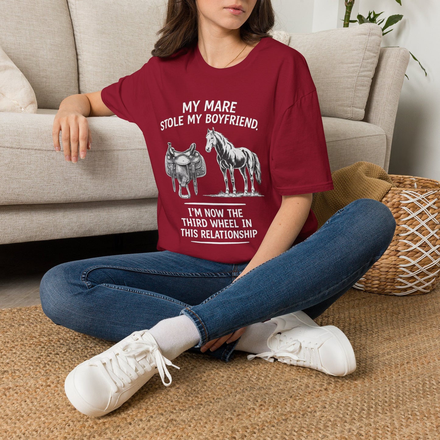 WeBeHorseGirls My Mare Stole My Boyfriend T-Shirt
