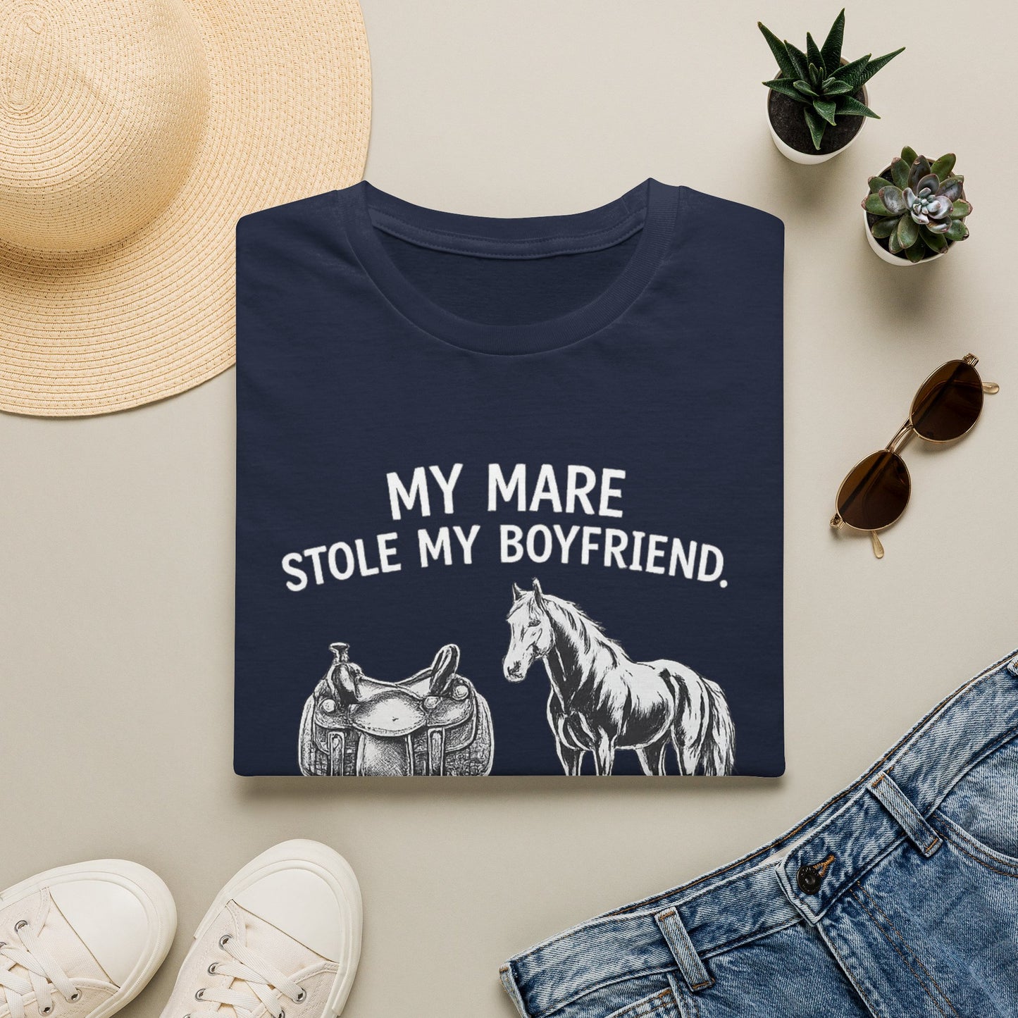 WeBeHorseGirls My Mare Stole My Boyfriend T-Shirt