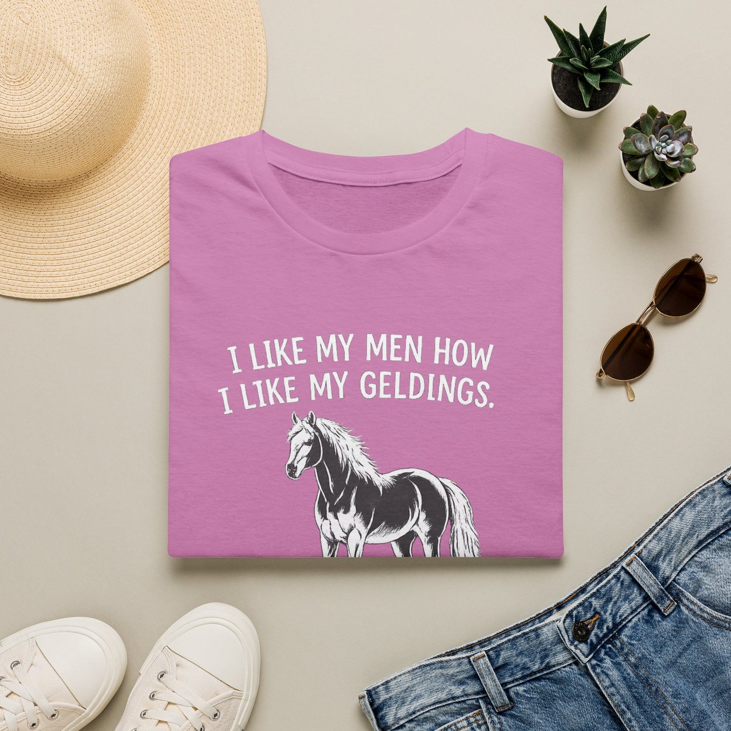 WeBeHorseGirls I Like My Men How I Like My Geldings T-Shirt