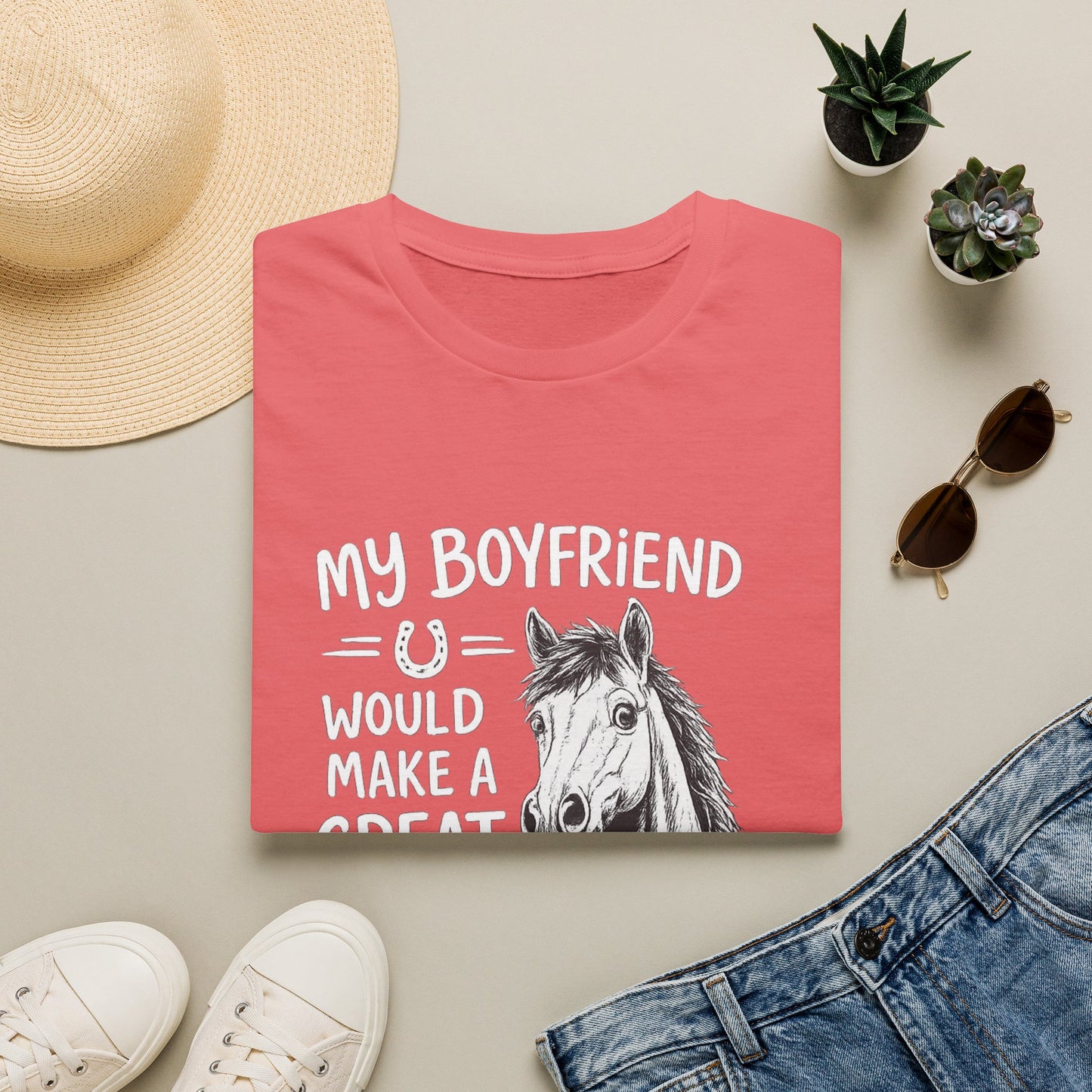 WeBeHorseGirls My Boyfriend Would Make a Great Gelding T-Shirt