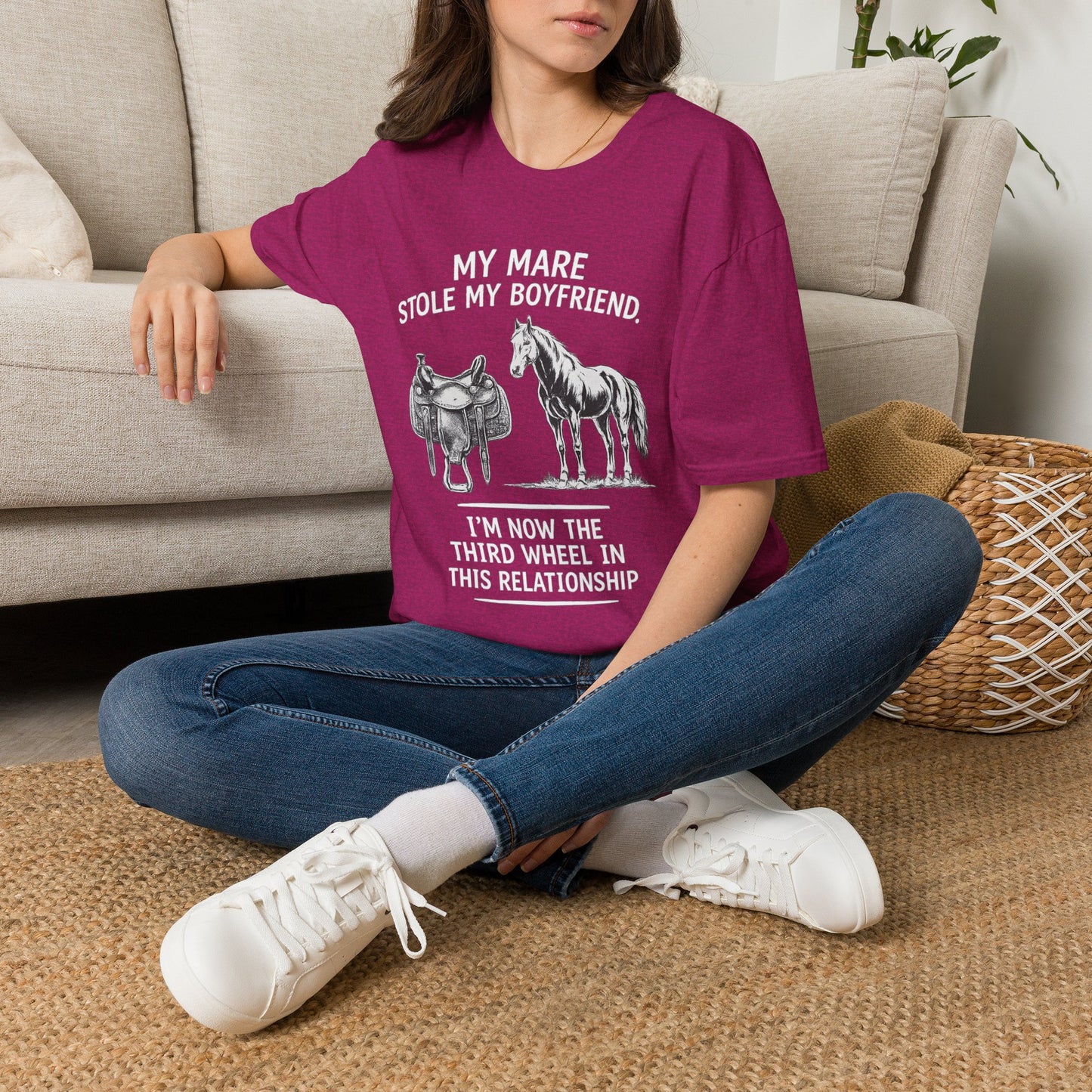 WeBeHorseGirls My Mare Stole My Boyfriend T-Shirt
