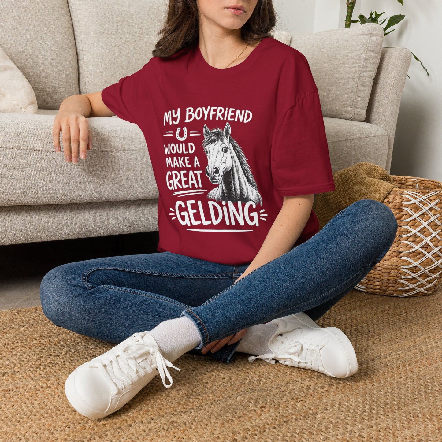WeBeHorseGirls My Boyfriend Would Make a Great Gelding T-Shirt