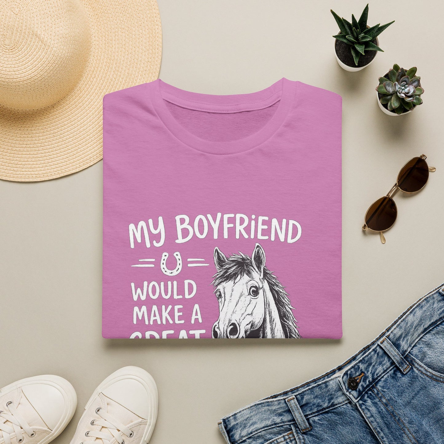 WeBeHorseGirls My Boyfriend Would Make a Great Gelding T-Shirt