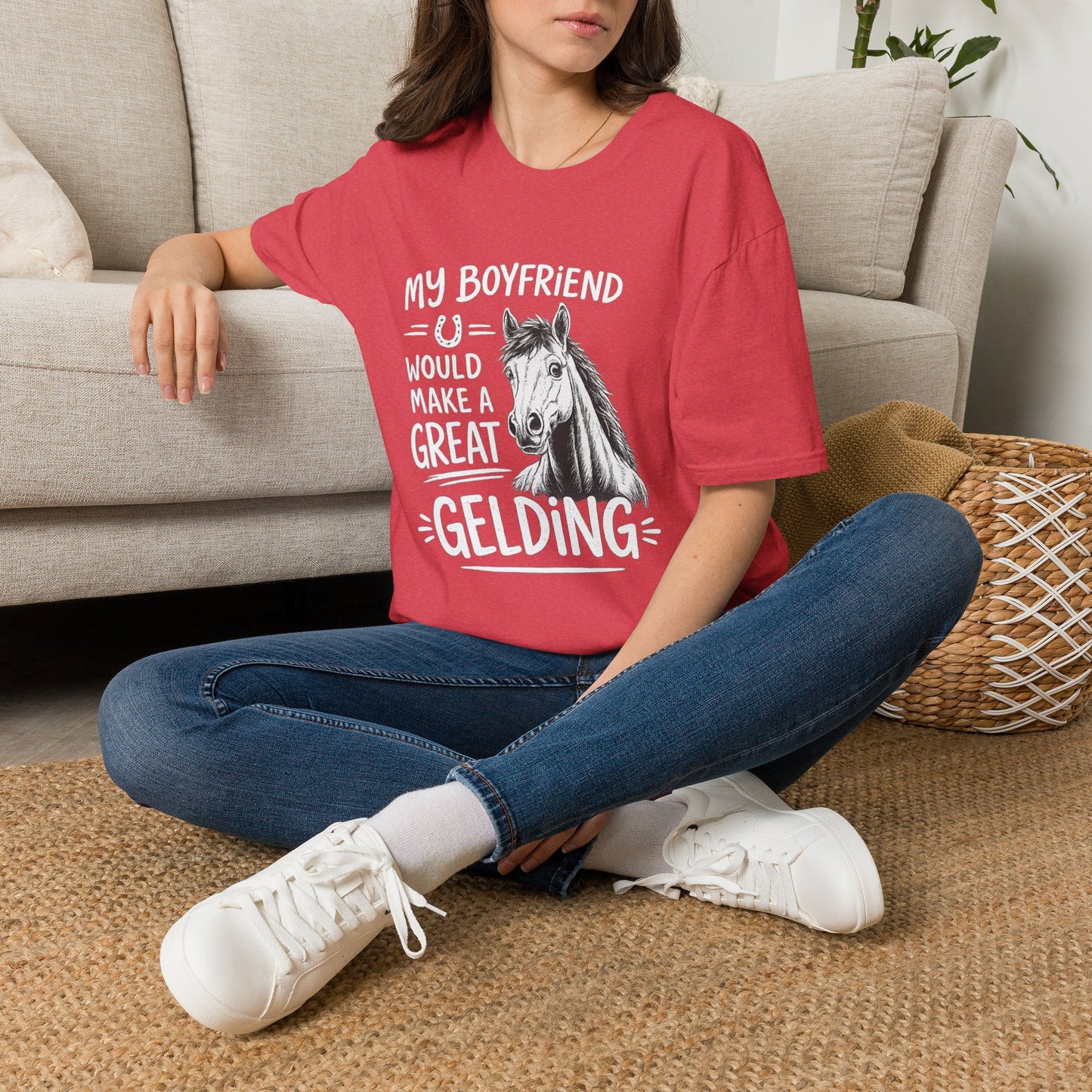 WeBeHorseGirls My Boyfriend Would Make a Great Gelding T-Shirt