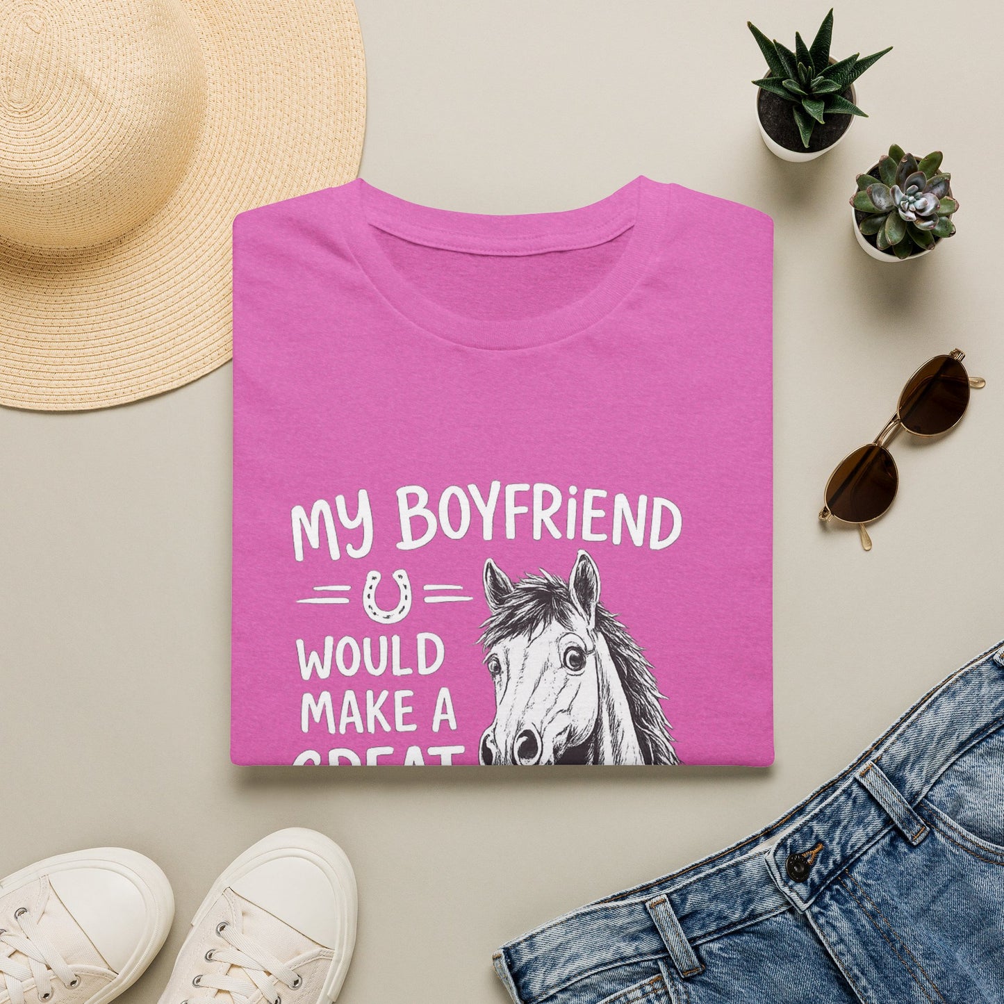 WeBeHorseGirls My Boyfriend Would Make a Great Gelding T-Shirt