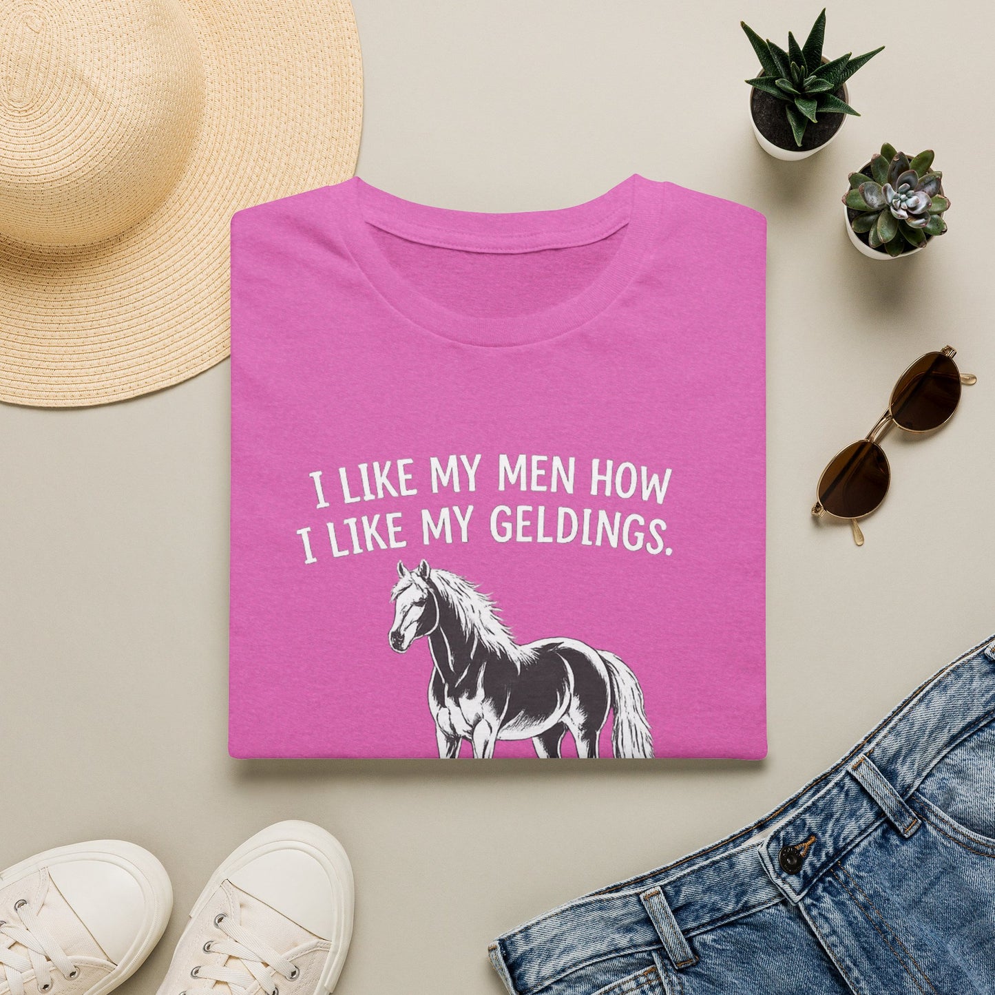 WeBeHorseGirls I Like My Men How I Like My Geldings T-Shirt