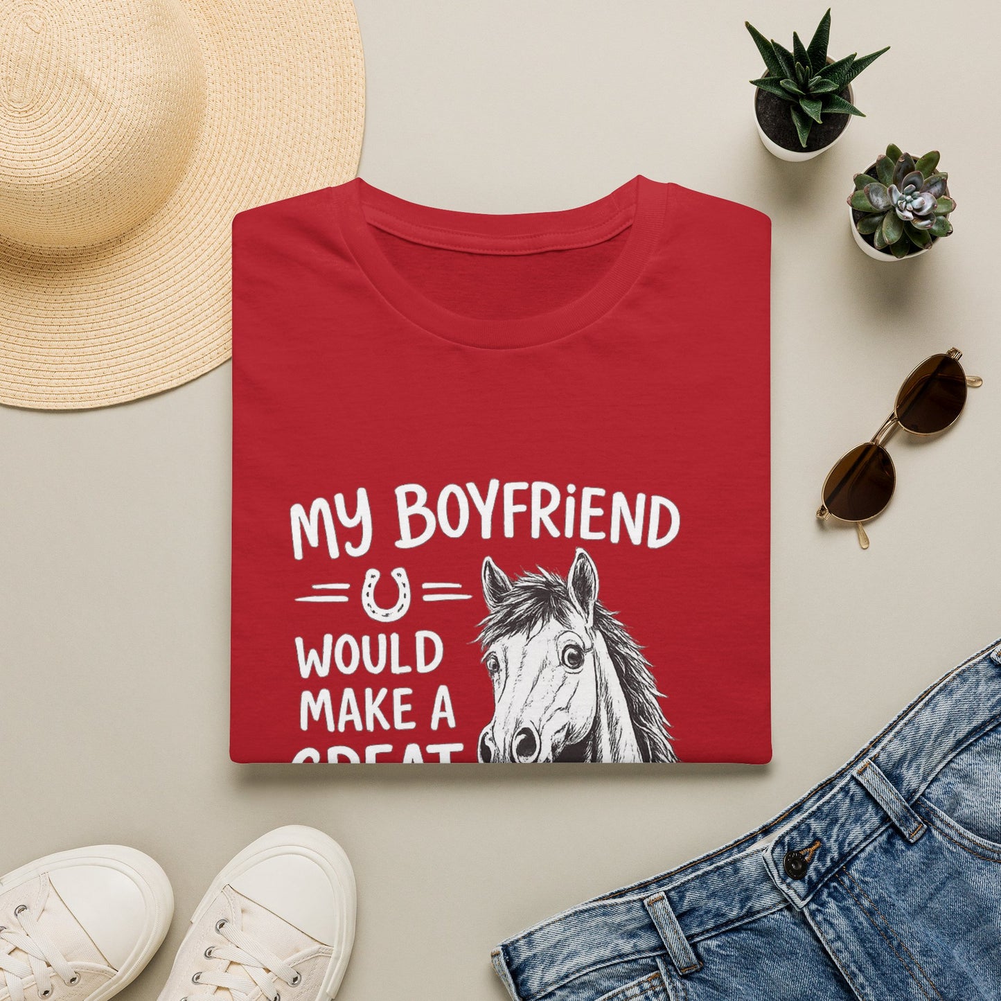 WeBeHorseGirls My Boyfriend Would Make a Great Gelding T-Shirt