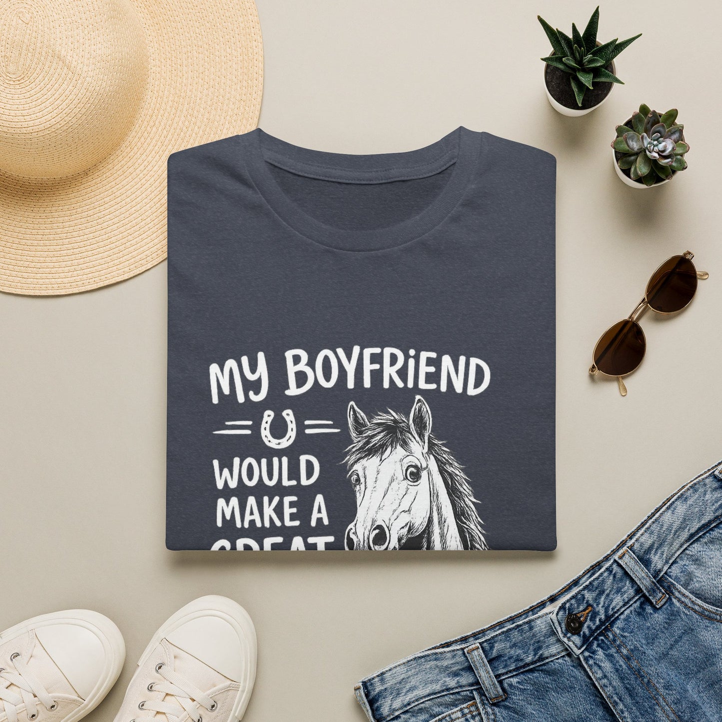 WeBeHorseGirls My Boyfriend Would Make a Great Gelding T-Shirt