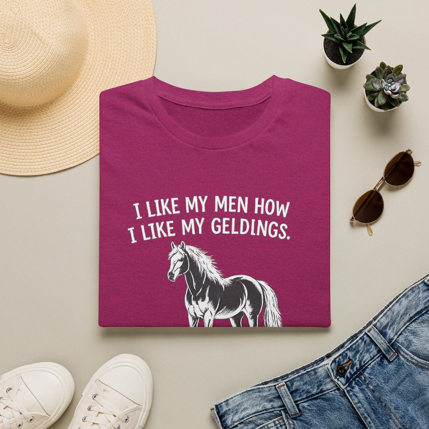 WeBeHorseGirls I Like My Men How I Like My Geldings T-Shirt