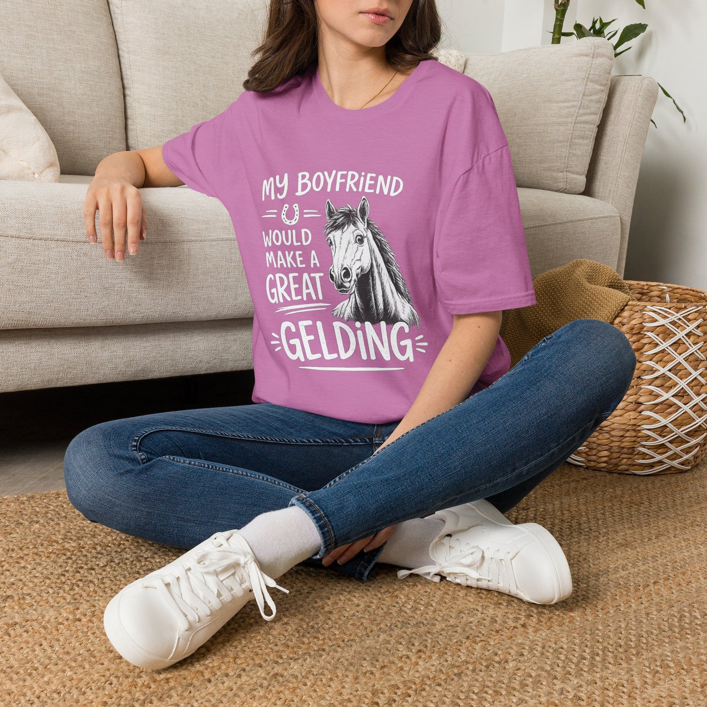 WeBeHorseGirls My Boyfriend Would Make a Great Gelding T-Shirt