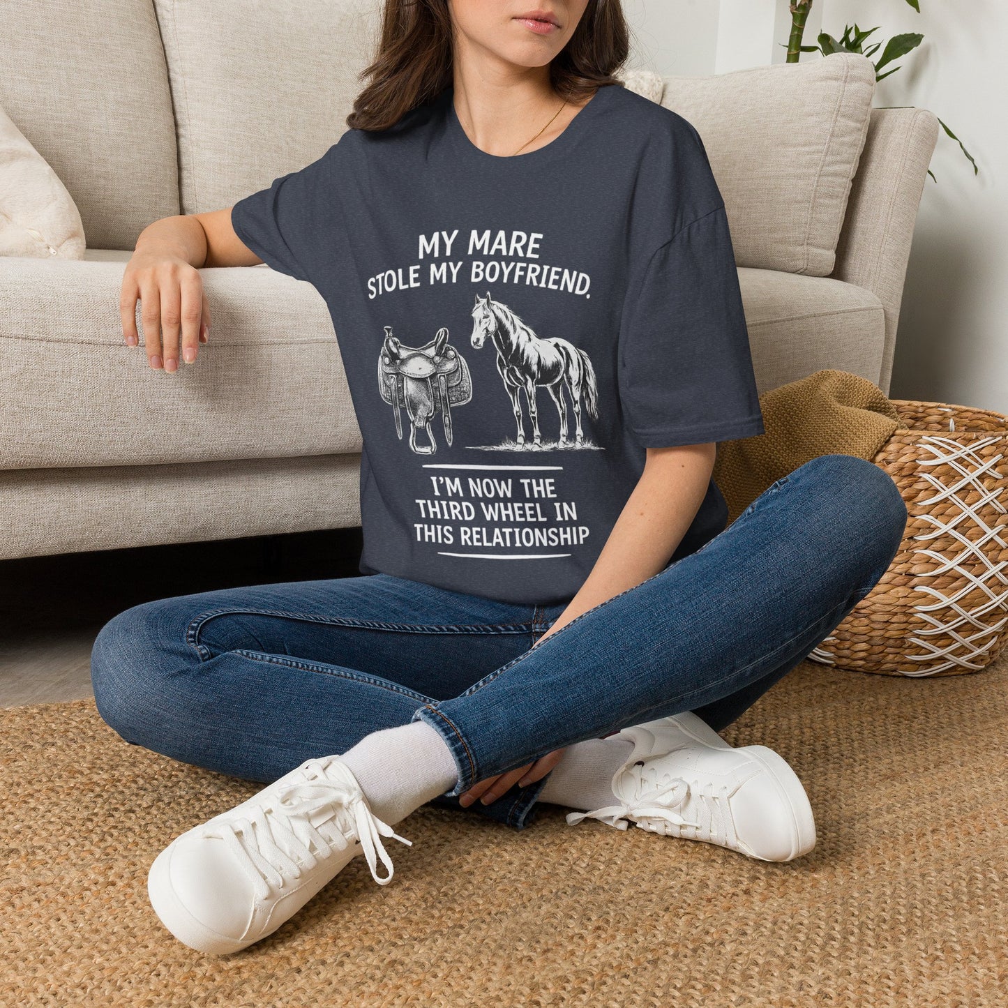 WeBeHorseGirls My Mare Stole My Boyfriend T-Shirt