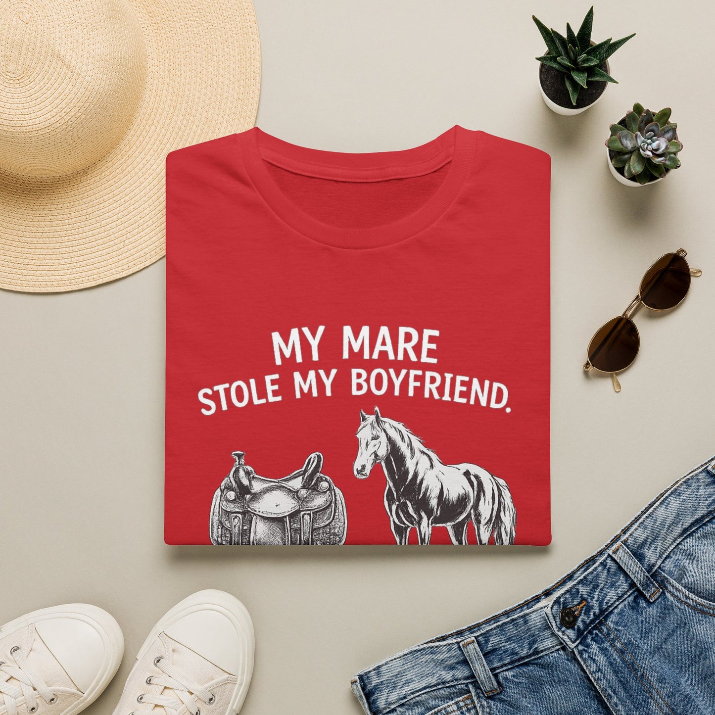 WeBeHorseGirls My Mare Stole My Boyfriend T-Shirt