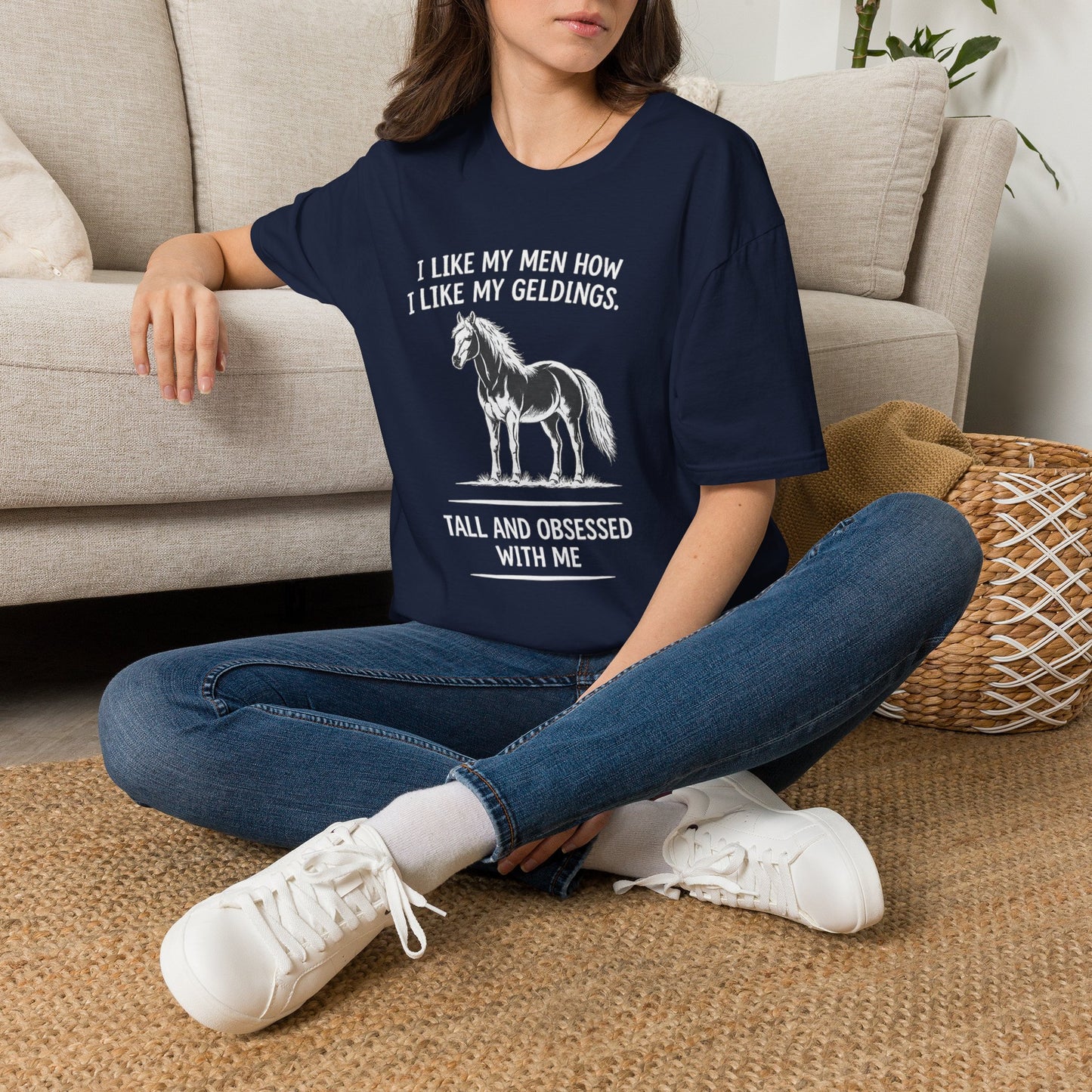 WeBeHorseGirls I Like My Men How I Like My Geldings T-Shirt