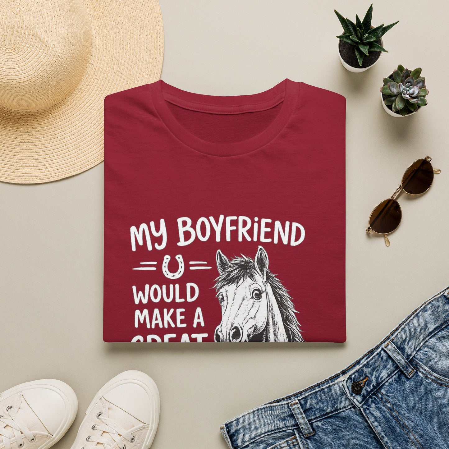 WeBeHorseGirls My Boyfriend Would Make a Great Gelding T-Shirt