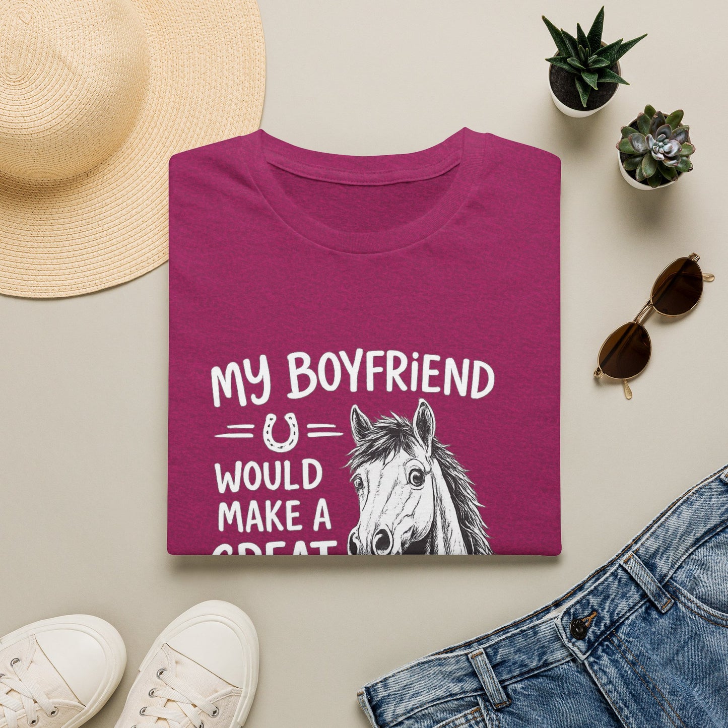 WeBeHorseGirls My Boyfriend Would Make a Great Gelding T-Shirt