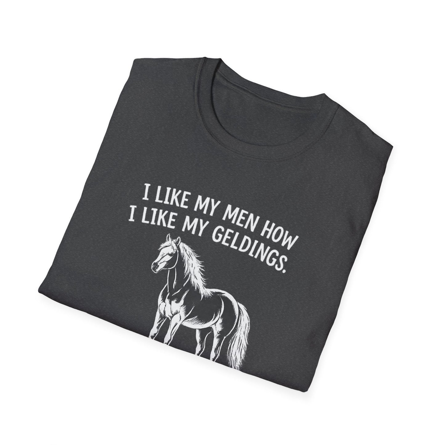 WeBeHorseGirls I Like My Men How I Like My Geldings T-Shirt