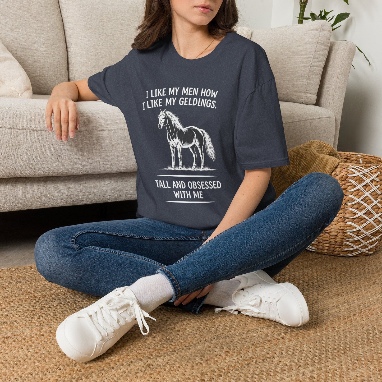 WeBeHorseGirls I Like My Men How I Like My Geldings T-Shirt
