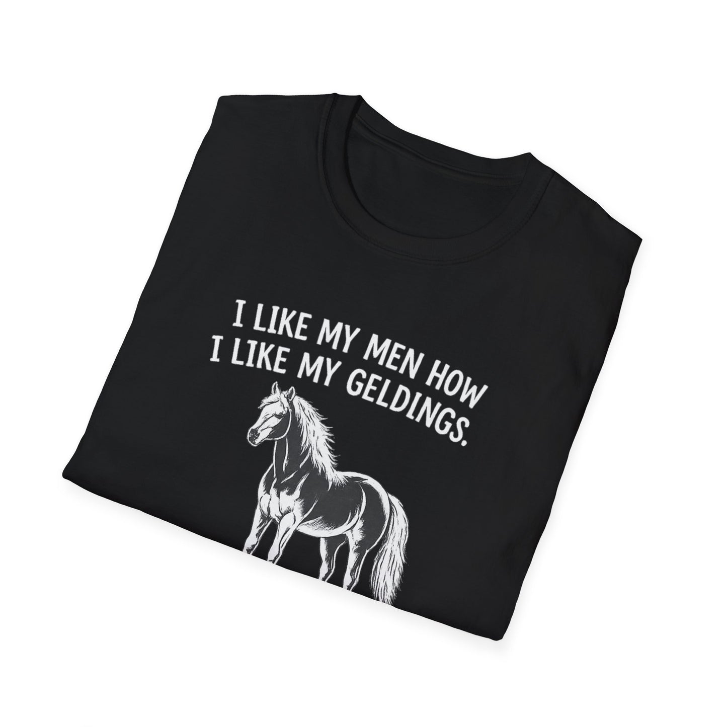 WeBeHorseGirls I Like My Men How I Like My Geldings T-Shirt