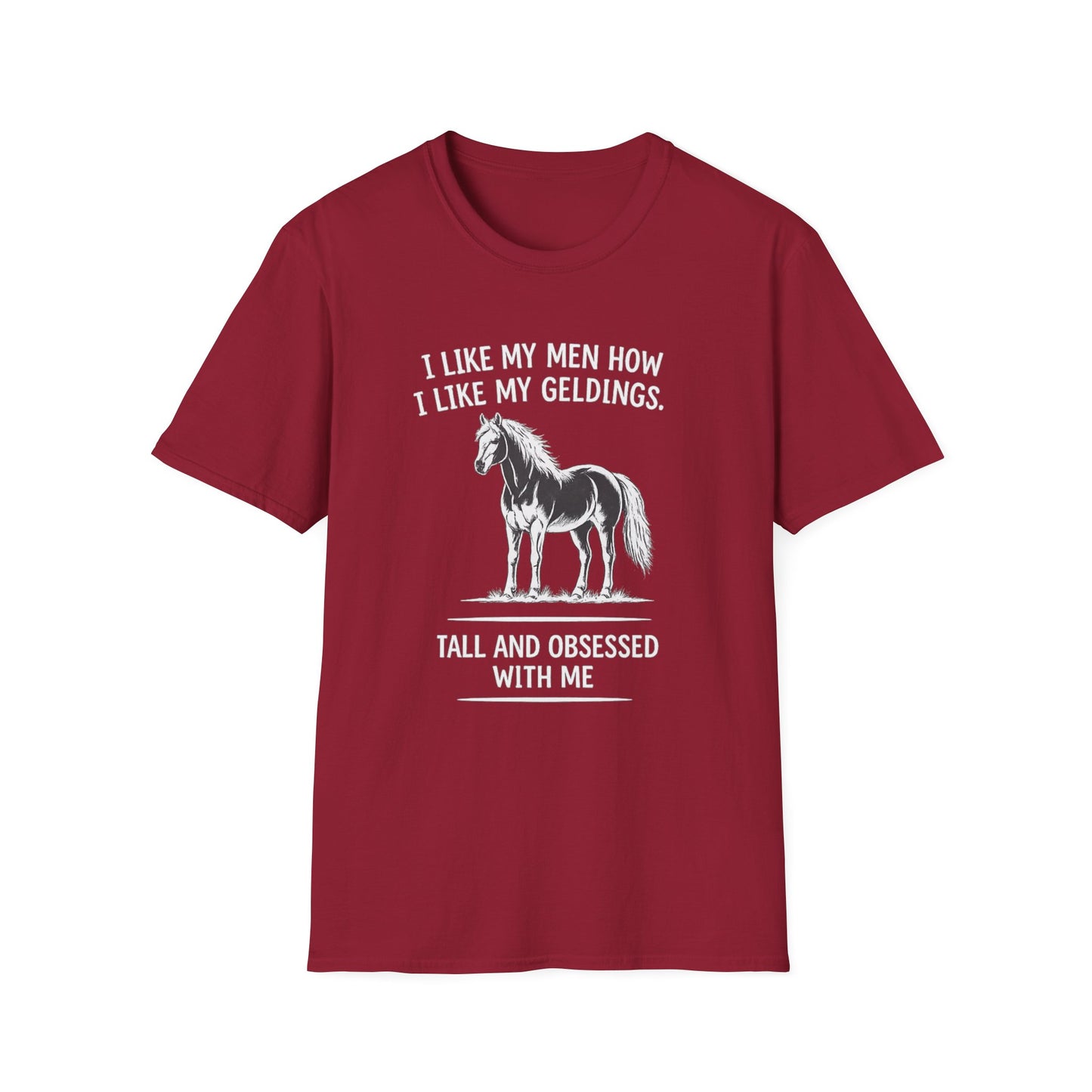 WeBeHorseGirls I Like My Men How I Like My Geldings T-Shirt
