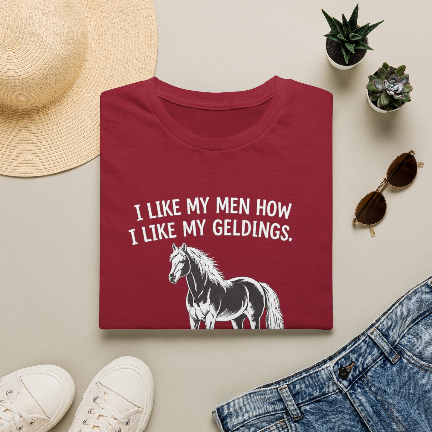 WeBeHorseGirls I Like My Men How I Like My Geldings T-Shirt
