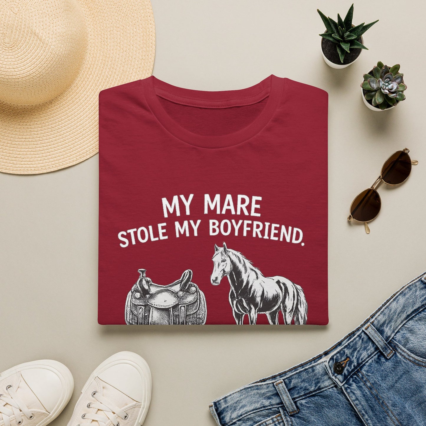 WeBeHorseGirls My Mare Stole My Boyfriend T-Shirt