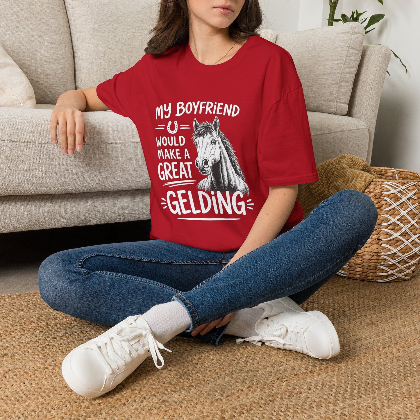 WeBeHorseGirls My Boyfriend Would Make a Great Gelding T-Shirt